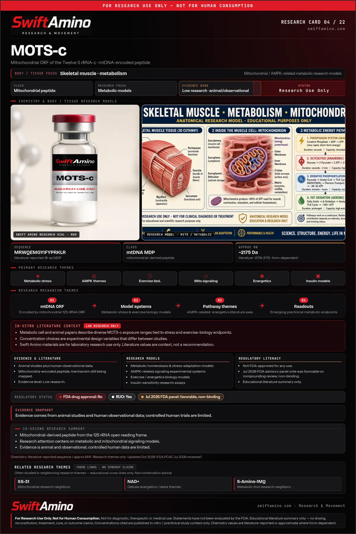 MOTS-c research education card